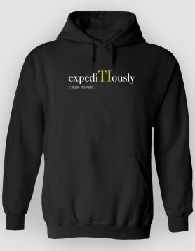 T.I. Expeditiously Black Hoodie /White-Green Print