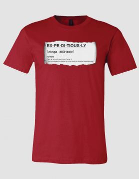 Torn Paper Red Tee