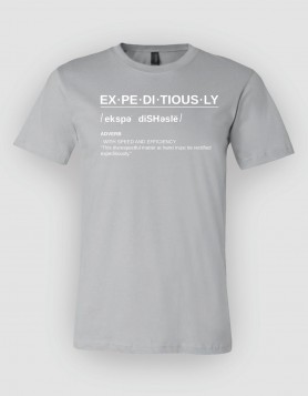 Definition Grey Tee / White Print